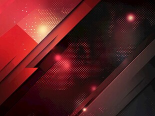 炫彩几何动感红黑背景图
