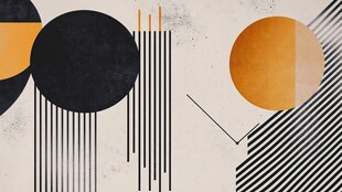 几何抽象艺术装饰图案