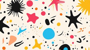 多彩抽象几何图案背景