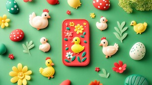 复活节主题手机壳与装饰摆件