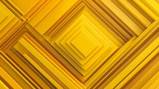 黄色几何立体抽象背景图