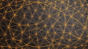 金色几何线条抽象背景图