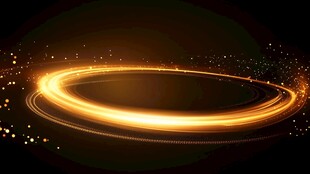 金色光效光环背景素材