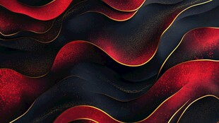 红黑渐变波浪质感背景图