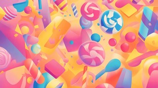 梦幻缤纷糖果艺术世界