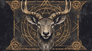神秘山羊与魔法几何图案