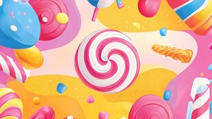 缤纷糖果世界 甜蜜视觉盛宴