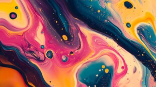梦幻流体色彩艺术图案