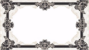 复古花纹边框设计元素