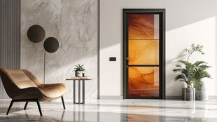 现代简约风格室内门场景