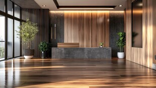 现代简约风格办公接待区