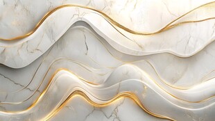 大理石金纹波浪艺术背景