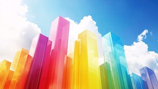 绚丽多彩的都市天际线