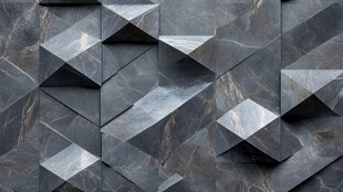 立体几何大理石墙面纹理