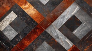 多彩几何拼接大理石瓷砖