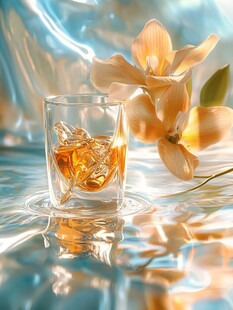 琥珀佳酿伴娇花