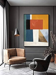 现代简约风客厅艺术一角