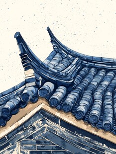 古风飞檐屋顶之美