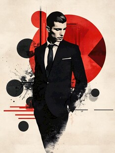 时尚型男的个性艺术形象