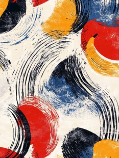 抽象多彩笔触图案纹理