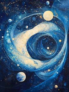 梦幻宇宙漩涡奇幻景象