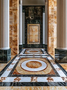 奢华大理石走廊精美装饰