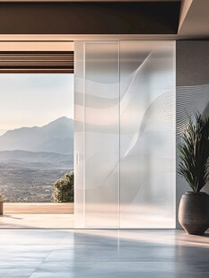 现代家居玻璃隔断景观视野