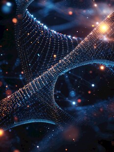 梦幻科技感的网络空间画面