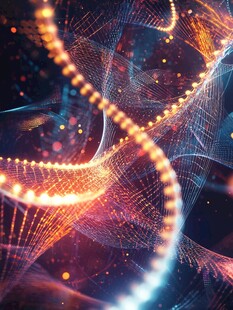 梦幻炫彩的科技线条光影