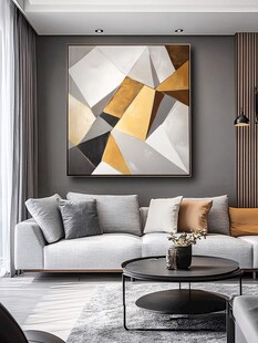 现代简约风客厅艺术挂画
