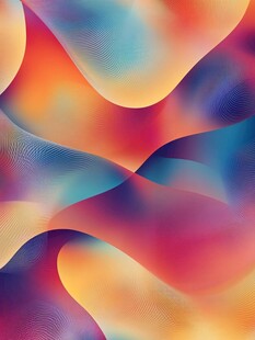 绚丽多彩的抽象流体图案