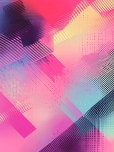 炫彩几何抽象渐变背景图