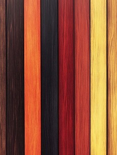 多彩木纹板材展示