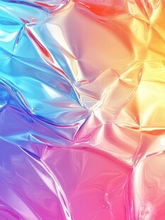 炫彩褶皱幻彩质感背景图