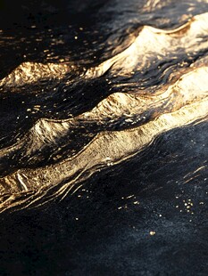 黑金质感波浪纹理艺术图