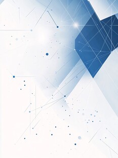 蓝白科技风几何抽象背景图
