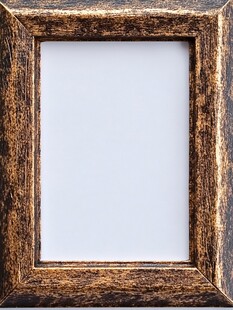 复古木质相框特写