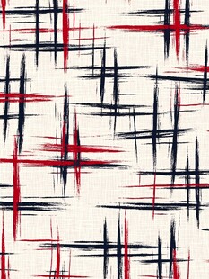 红黑线条几何图案纹理