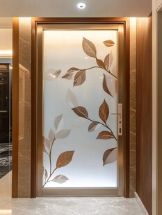 艺术玻璃门 尽显优雅格调
