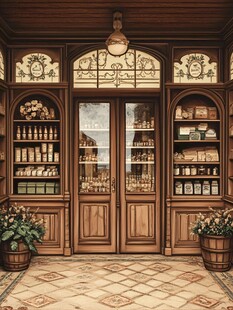 复古欧式风格的精致店铺