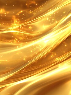 金色流动炫光背景纹理