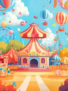 梦幻游乐园欢乐场景