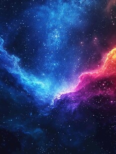 梦幻绚丽的浩瀚星空景象