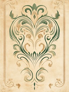 复古风华丽植物花纹图案