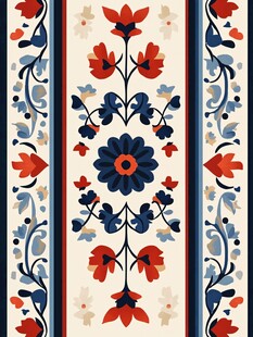 复古花卉图案装饰纹理