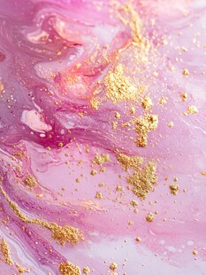 梦幻粉金流体艺术纹理