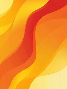 动感橙黄渐变波浪背景图