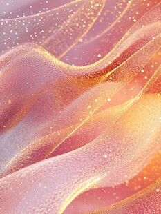 梦幻流光溢彩波浪背景图