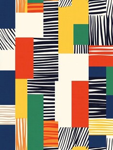 多彩几何图案抽象艺术背景