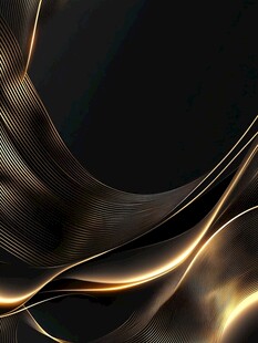 黑金流线动感抽象背景图